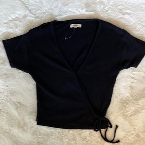 Madewell wrap top NWOT! Size S